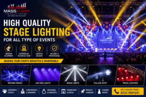 High Quality Stage Lighting Services in Islamabad by MassComm Solutions Pvt. Ltd.